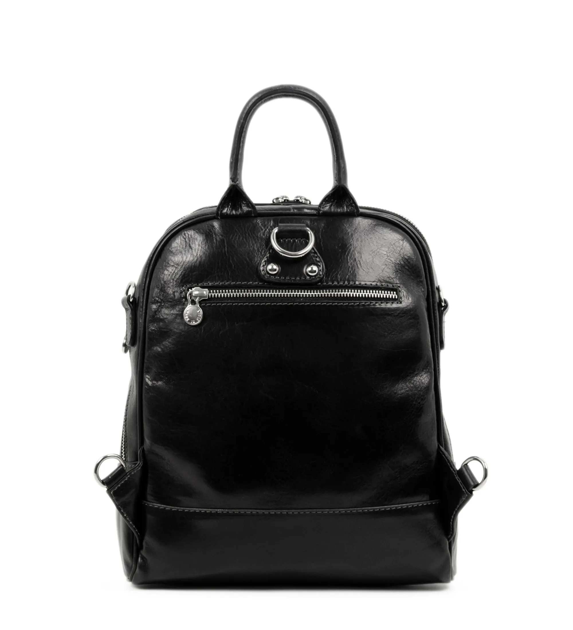 Womens Leather Backpack Convertible Bag - Regeneration